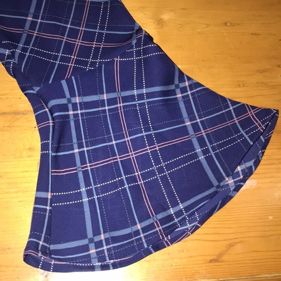 Lauren Conrad Double Layer Plaid Top S NWT - Picture 3 of 8